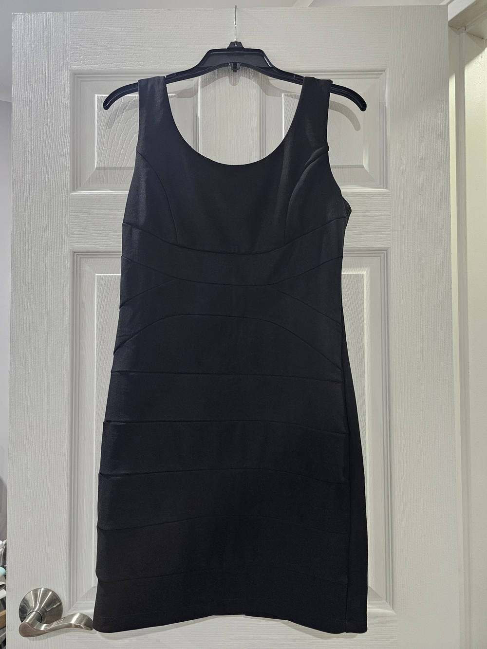 Ruby Rox Black Sleeveless Mini Sheath Dress